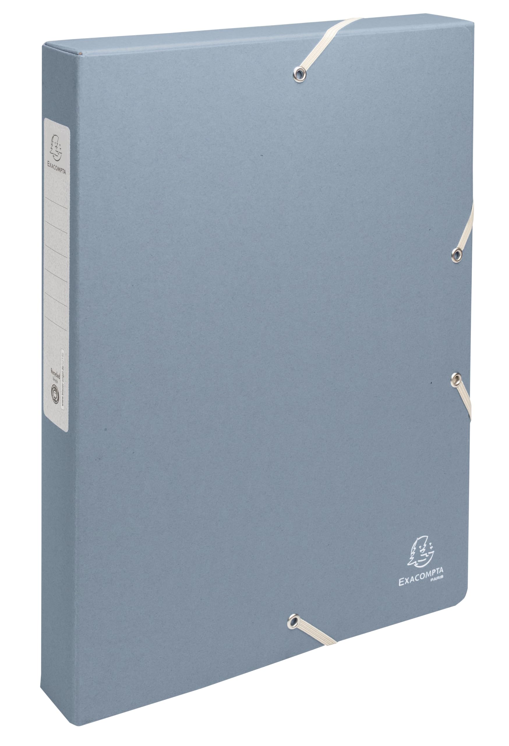 Exacompta 8 scatole archivio Autentik con elastici A4 dorso 4 cm