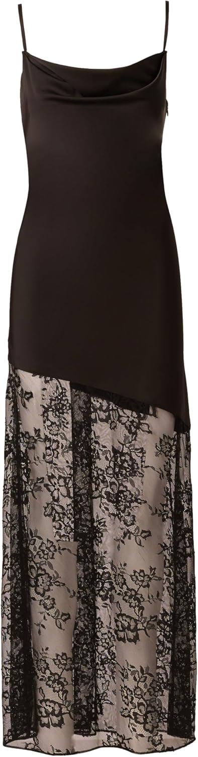 Adrianna Papell Womens Stretch Satin Long Dress - Image 5