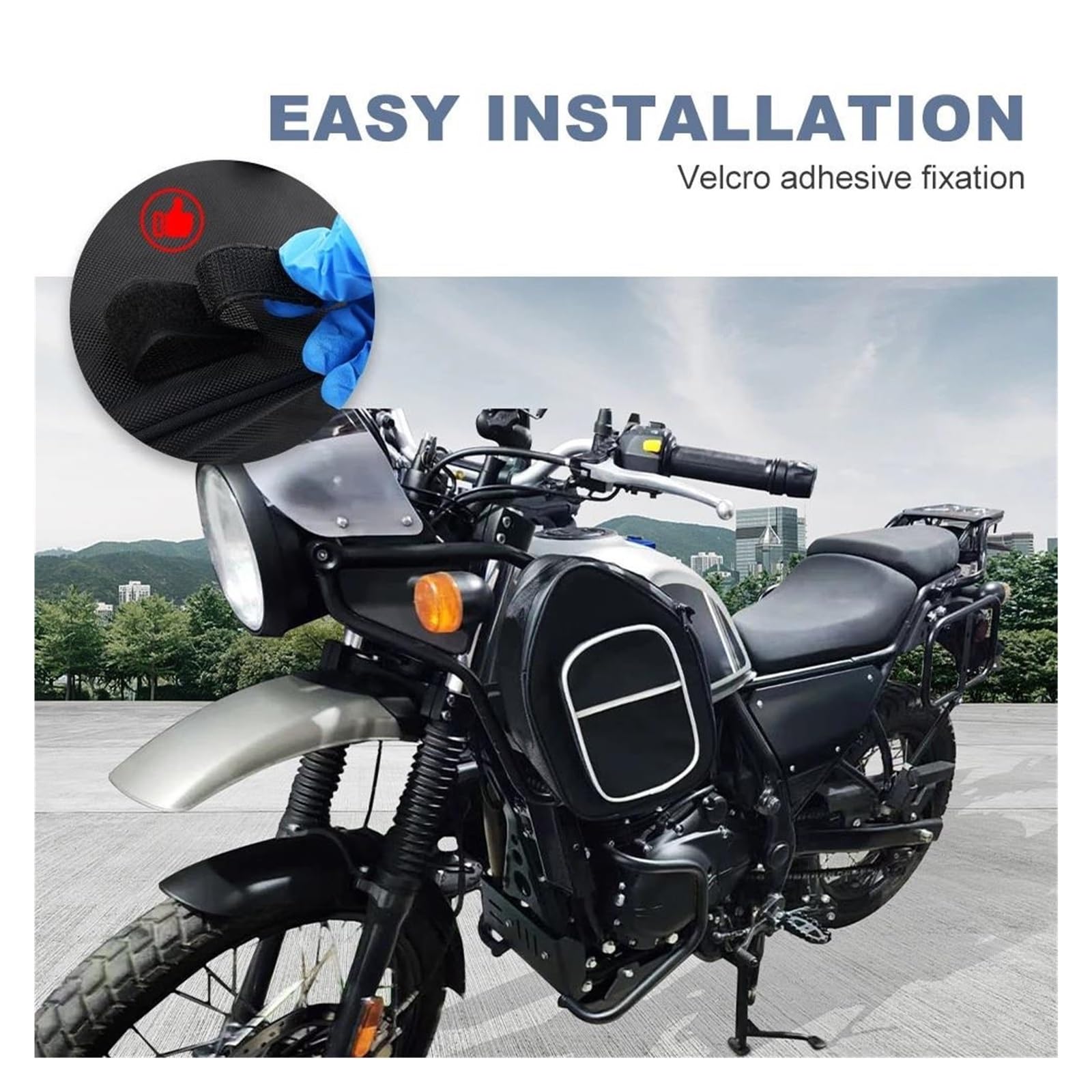 Borse Laterali Impermeabili Per Telaio Anteriore Moto, Compatibili Con Per ROYAL ENFIELD 411 2018 2019 2020 2021 2022 2023