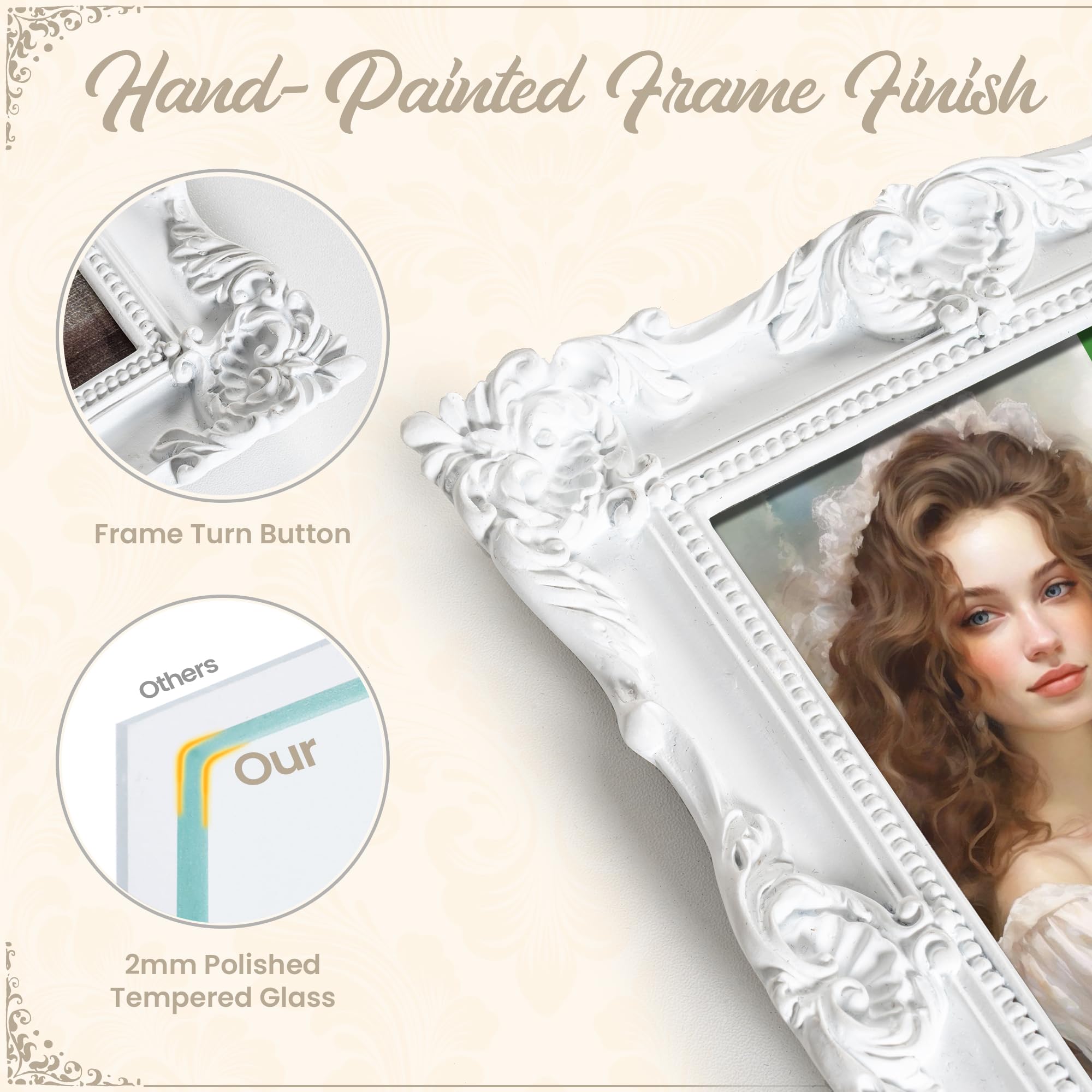 Rimama♡  Amazon.com - Axeman 4x6 Picture Frame, Vintage Textured Hand