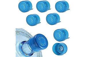 WINBOB 5PCS 55mm Water Bottle Caps for 3 or 5-Gallon Jug Replacement, Prevent Spilling
