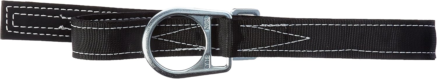 Miller by Honeywell 123N/MBK Single D-Ring Lined Body Belt with 1-3/4-Inch Webbing, Medium, Black