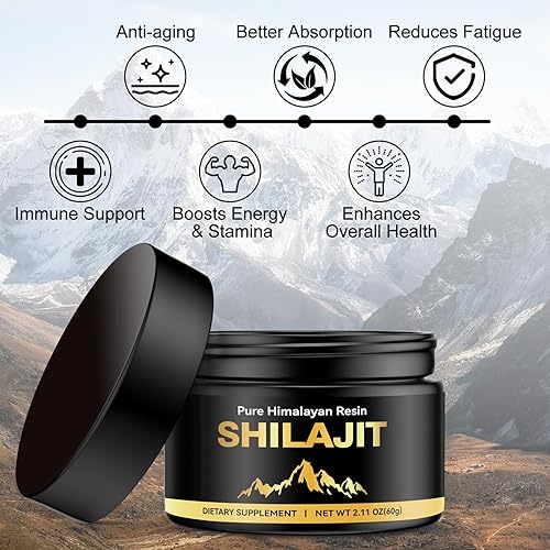 Miniatura 2 de Shilajit puro del Himalaya para hombres y mujeres, ácido fúlvico y más de 85 minerales traza suplemento para refuerzo inmunológico y apoyo