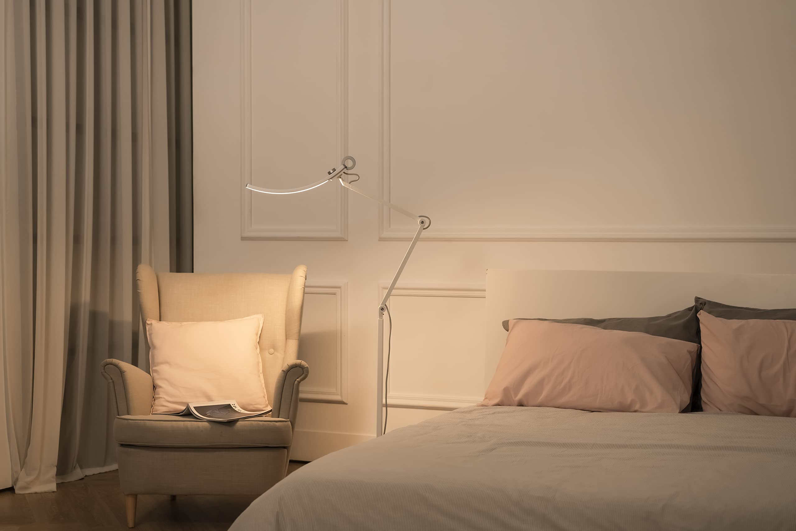 BenQ WiT Lampe Bodenständer für e-Reading Schreibtischlampe | 78.8cm (31") | Stahl | Weiß | Einfache Einrichtung | Stabil | Hohe Qualität | Zubehör für Stehlampe