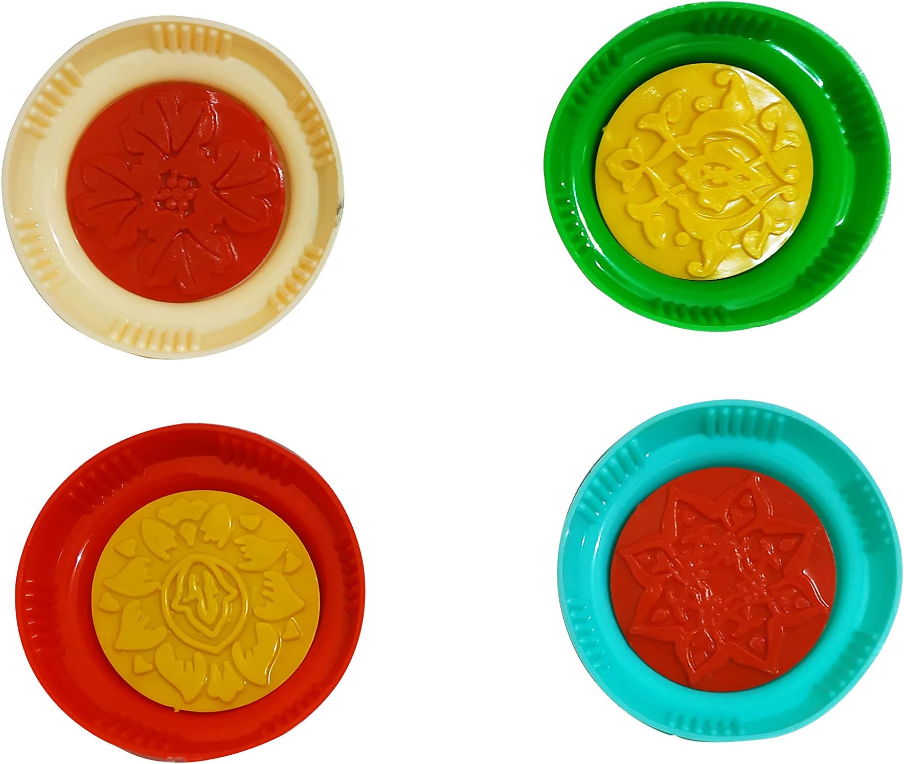 Set Of 4 with 2 Designs Pistachio and Dates Maamoul Plastic Cookie Maker Mold Arabian Middle Eastern lLarge قوالب معمول قالب معجنات