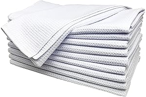Waffle Weave Microfiber Towels Set of 10