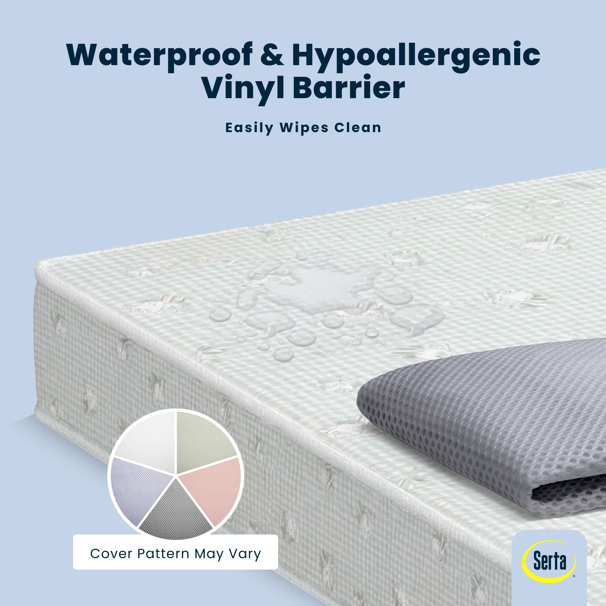 Delta Children Crib Mattress - 2-Stage, Breathable & Waterproof -6