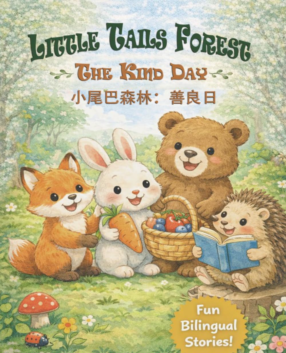Little Tails Forest The Kind Day: A Bilingual English–Chinese Picture Book About Kindness, Sharing, and Helping Others