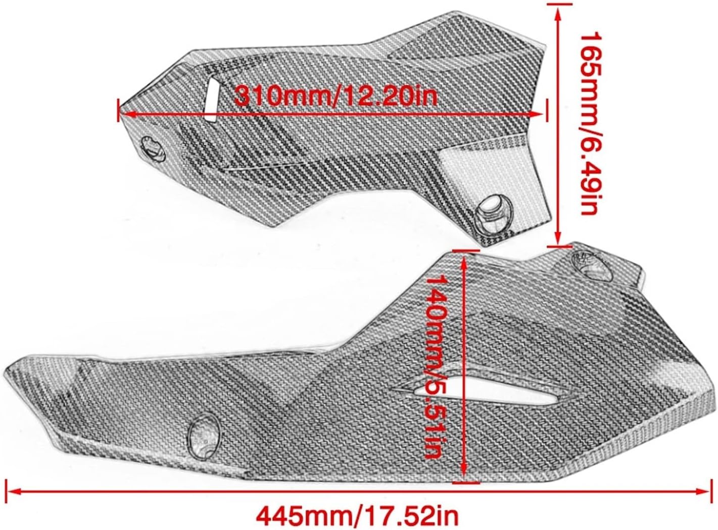 Motorcycle Skid Plate Bellypan Lower Engine Spoiler Cowling Fairing Fit for Kawasaki Z900 2020-2023 Motorcycle Engine Belly Pan