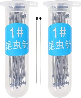 ULTECHNOVO Specimen Needle 200Pcs Stainless Steel Pin s Entomology Pin Butterfly Collector