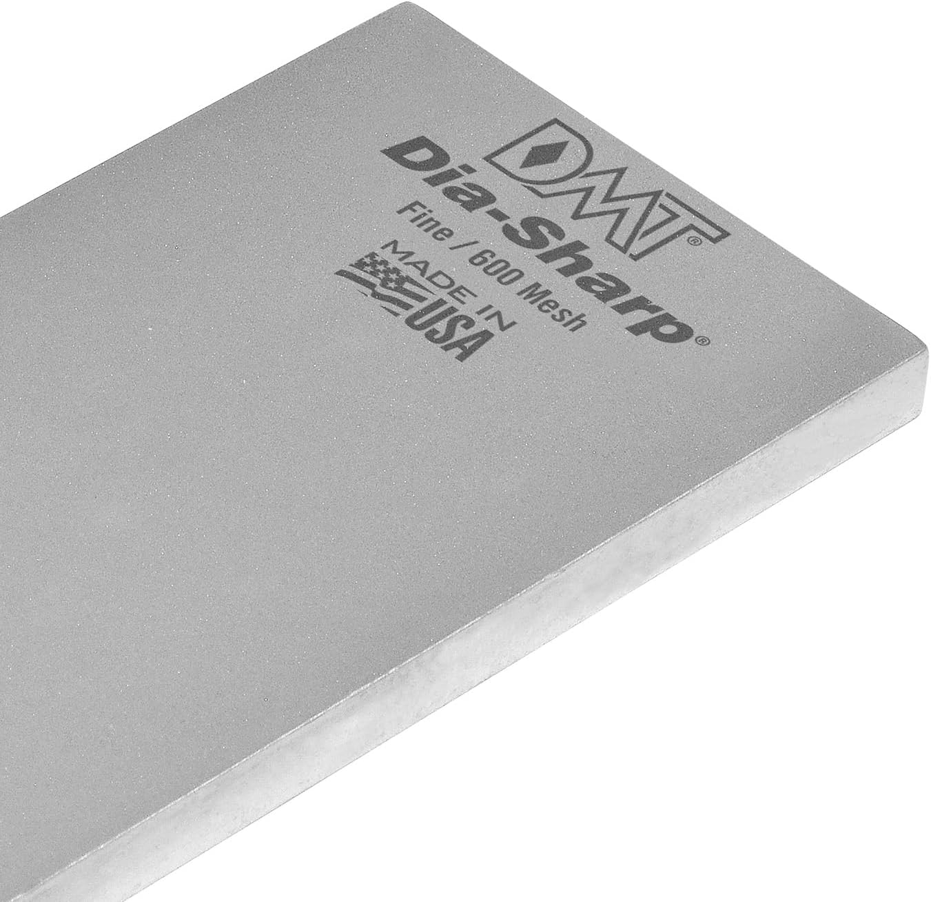 DMT DMTD8EF Dia-Sharp Bench Stone, Diamond Sharpener, X-Fine/Fine Grit (1200/600), Flat Diamond Sharpening Stone, Ideal for Blades & Tools, 8" x 3" x 0.38"