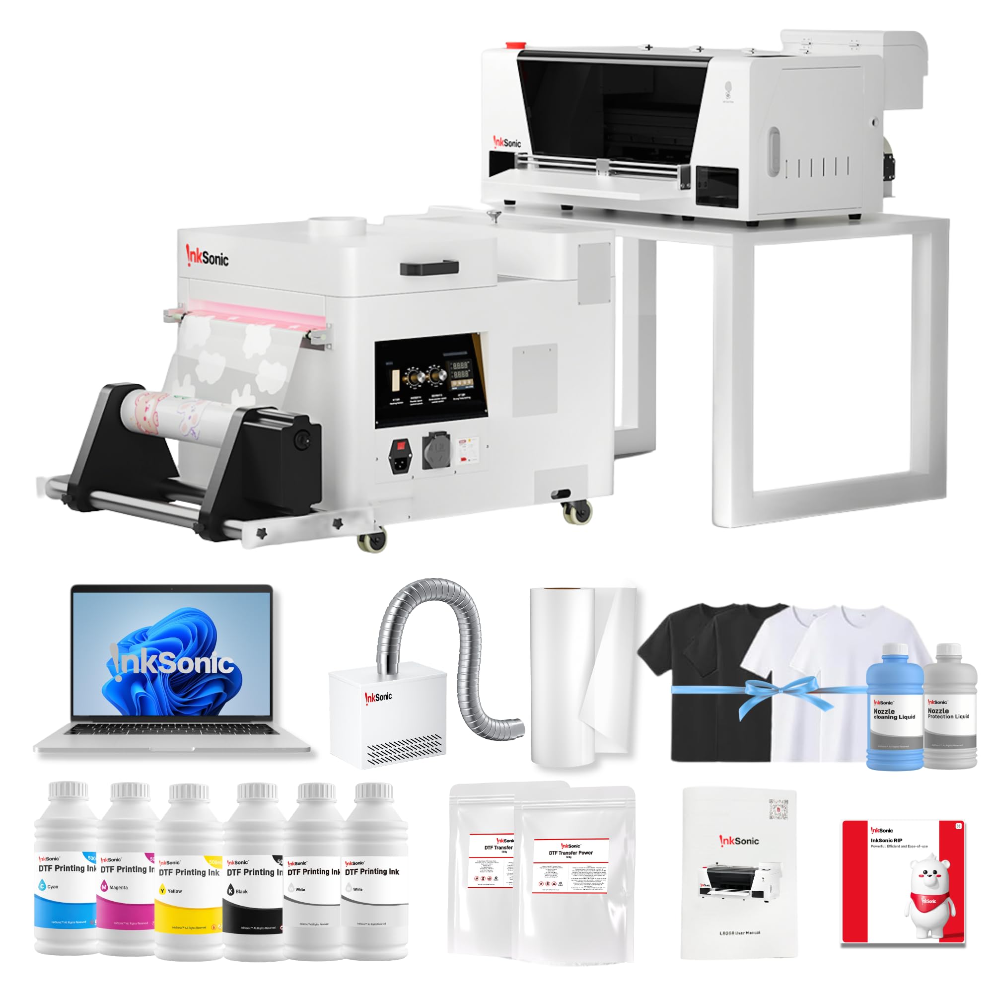 Amazon.com : INKSONIC A3 Plus DTF Printer with F1080 Printhead, 13