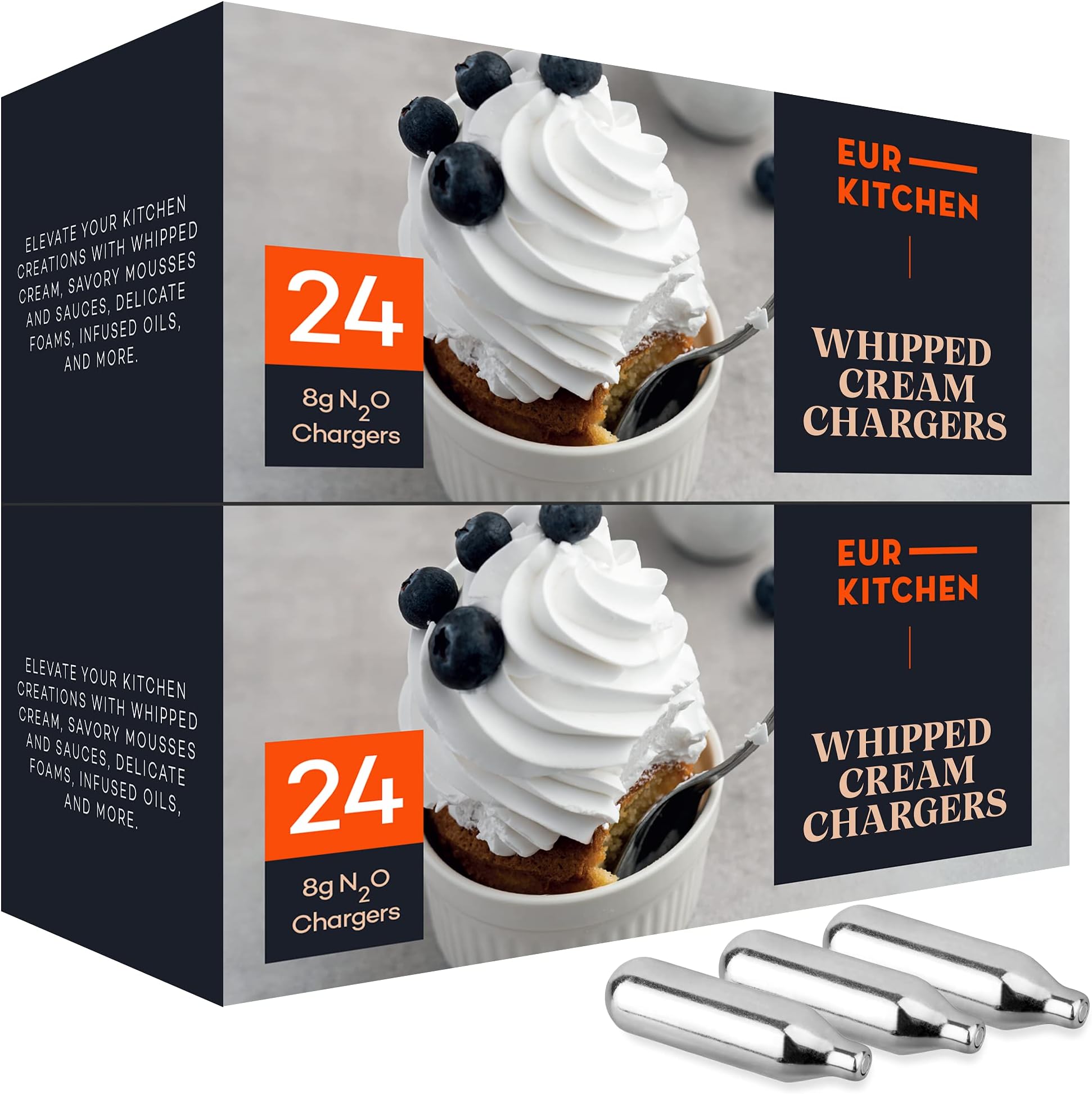 BLUE FLAG Whipped Cream Chargers N2O Nitrous Oxide 8Gram