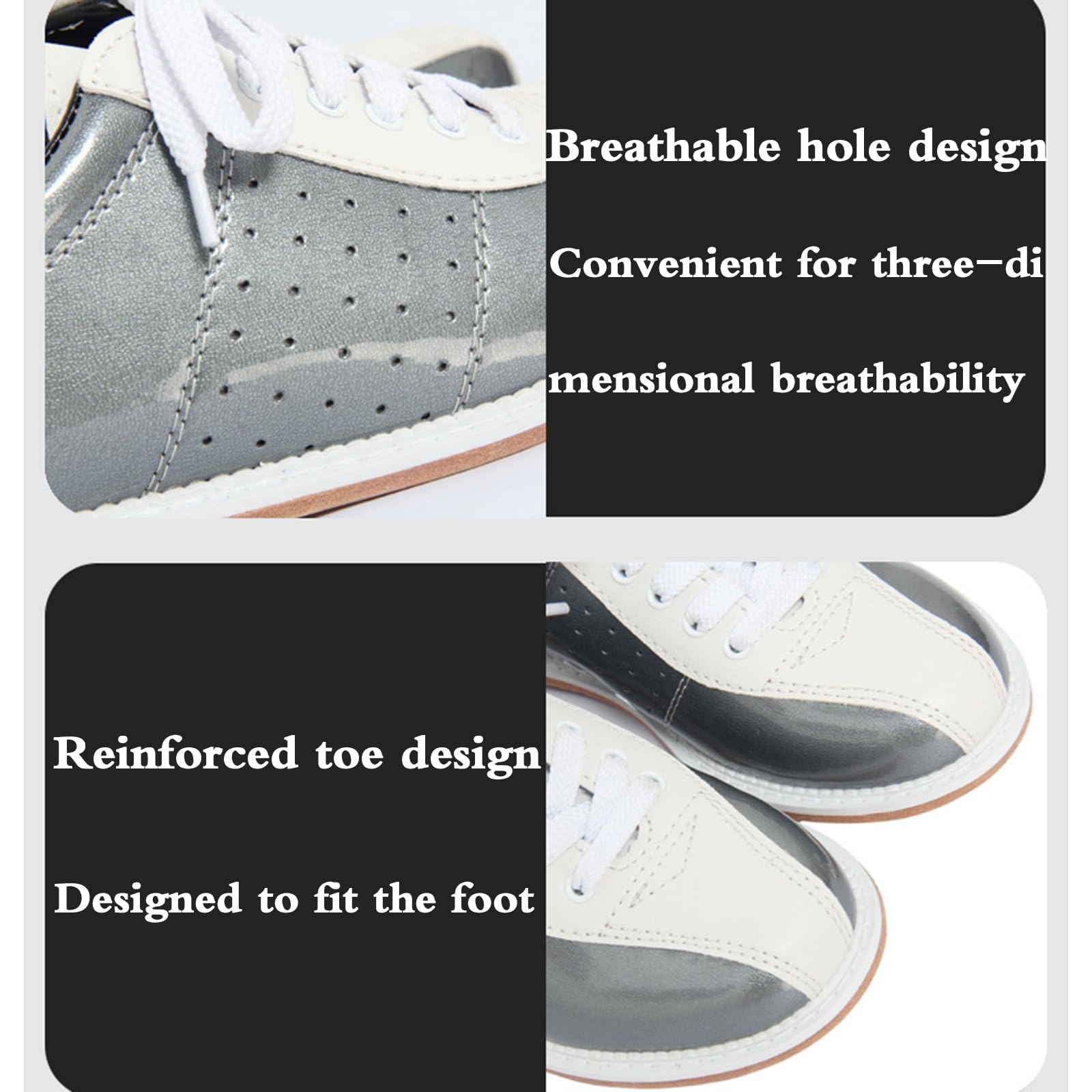 Herren Bowling Schuhe,Bowling Schuhe Herren Damen,Damen Herren Bowling Schuhe,Bequem Und Atmungsaktiv,Zehenverschleiß Verhindern,Geeignet FüR Einsteiger,Freizeit Und Amateursport