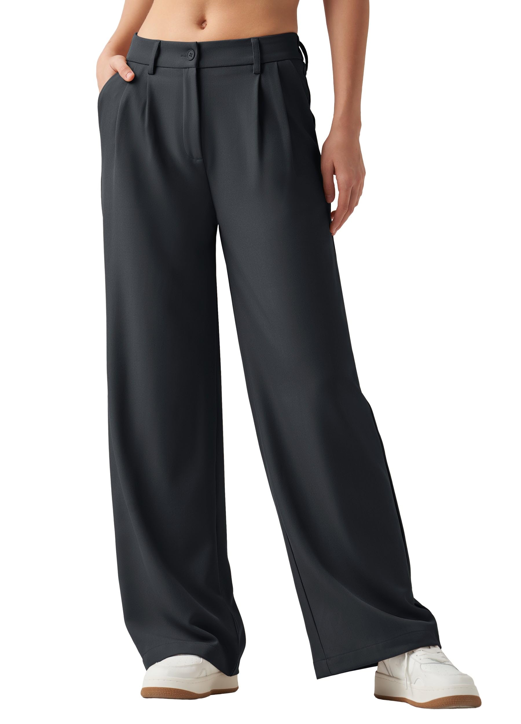 Willit Womens Work Pants Wide Leg Dress Pants High Waisted Casual Slacks Business Office Pants with Pockets