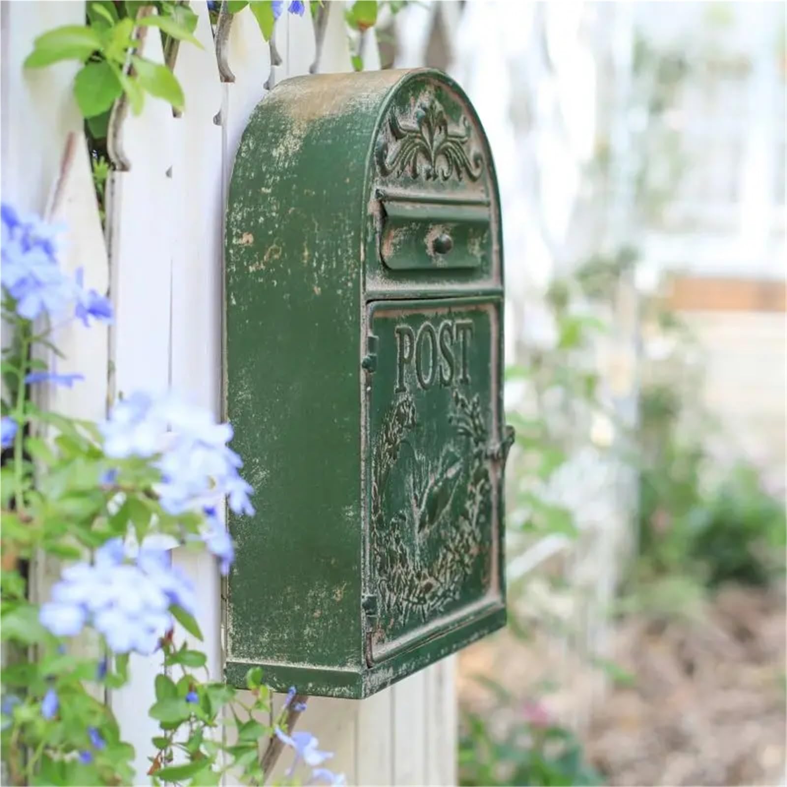 Wall Mounted Letterbox Mailbox Post Farmhouse Decoration Crafts Vintage Outside Mailboxes Wall Mounted Box Letter Metal