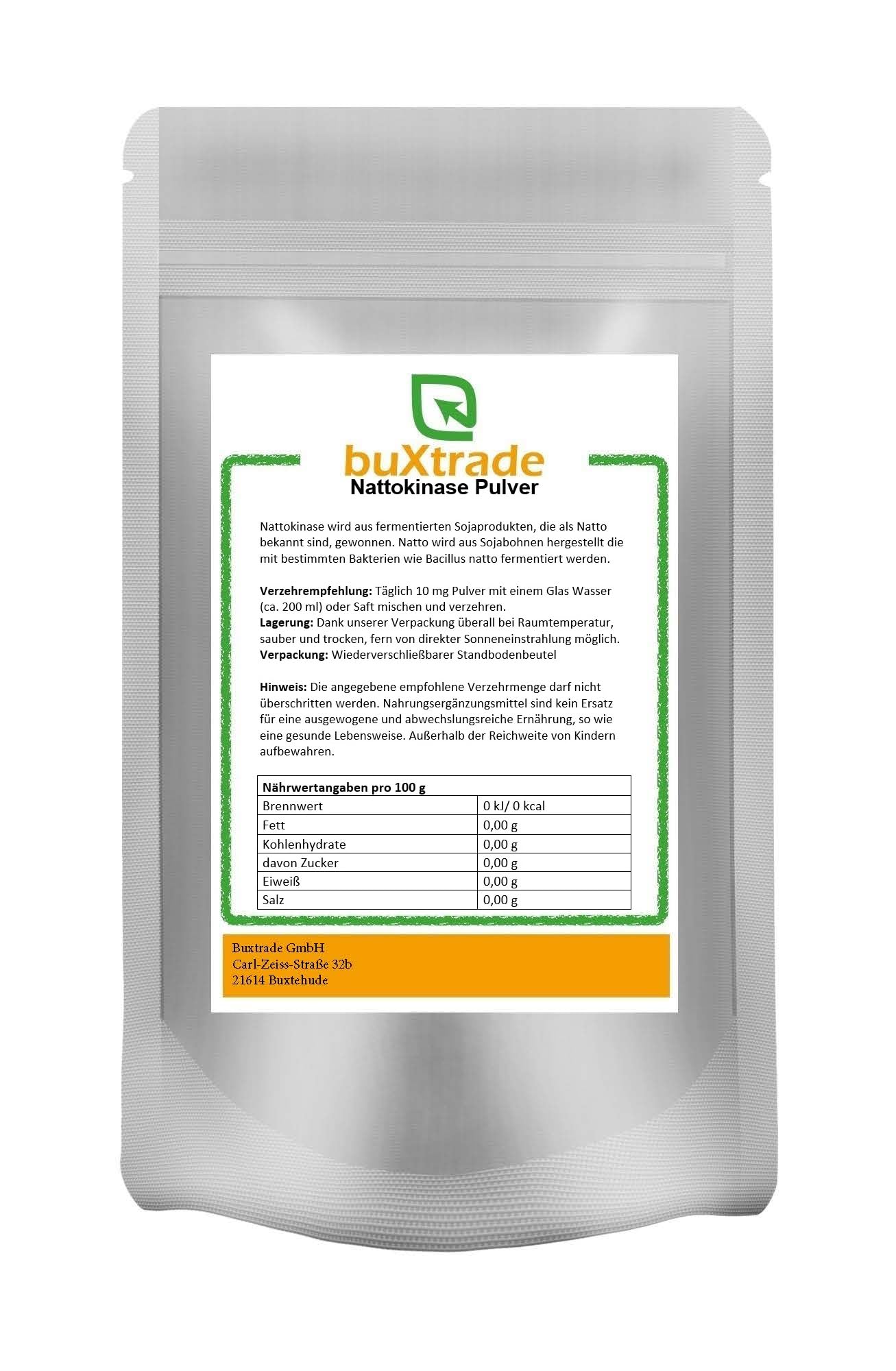 2x 500 g Nattokinase Pulver | Natto | Vegan | Buxtrade | Sojabohnen