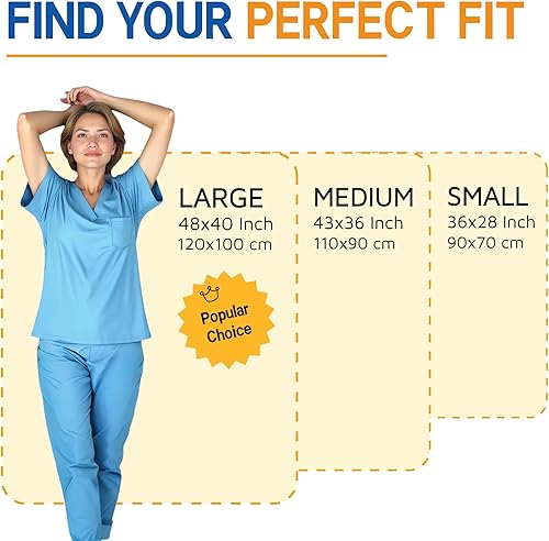 Miniatura 7 de Almohadilla de cama mejorada de 3 capas con asas, lavable e impermeable, tabla de transferencia para girar en movimiento, hoja de transferencia de