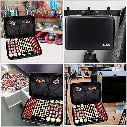 Miniatura 6 de Caja organizadora de batería ignífuga, resistente al fuego, a prueba de explosiones, bolsa de transporte segura, soporte duro, capacidad para más de