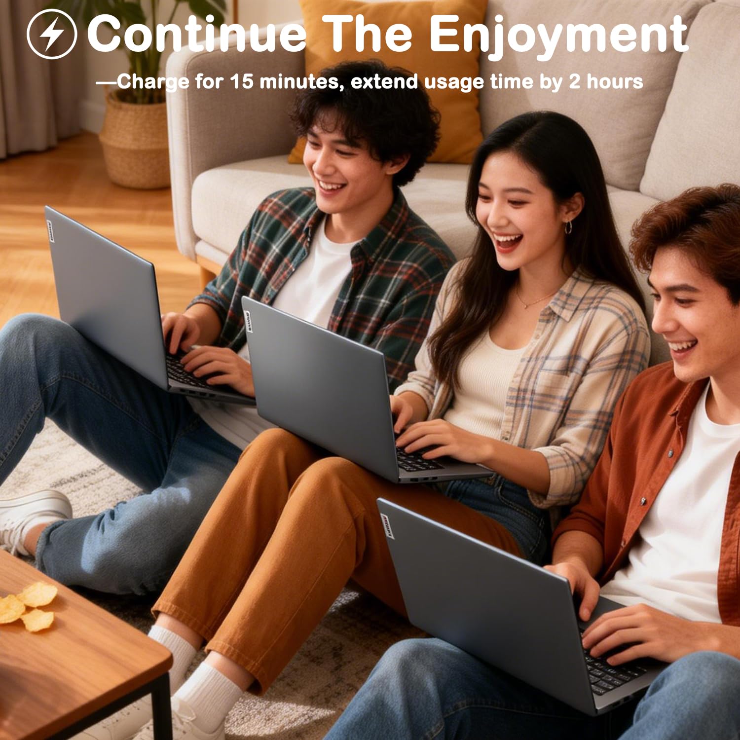 Lenovo Ideapad 1 Laptop Computer-15.6" FHD Display Laptop for Home & Daily Task, Intel N6000 Processor, 12GB DDR4, 128GB eMMC+512 GB SSD, Wi-Fi 6, 1MP HD Camera, Windows 11 Home, SD Card Reader