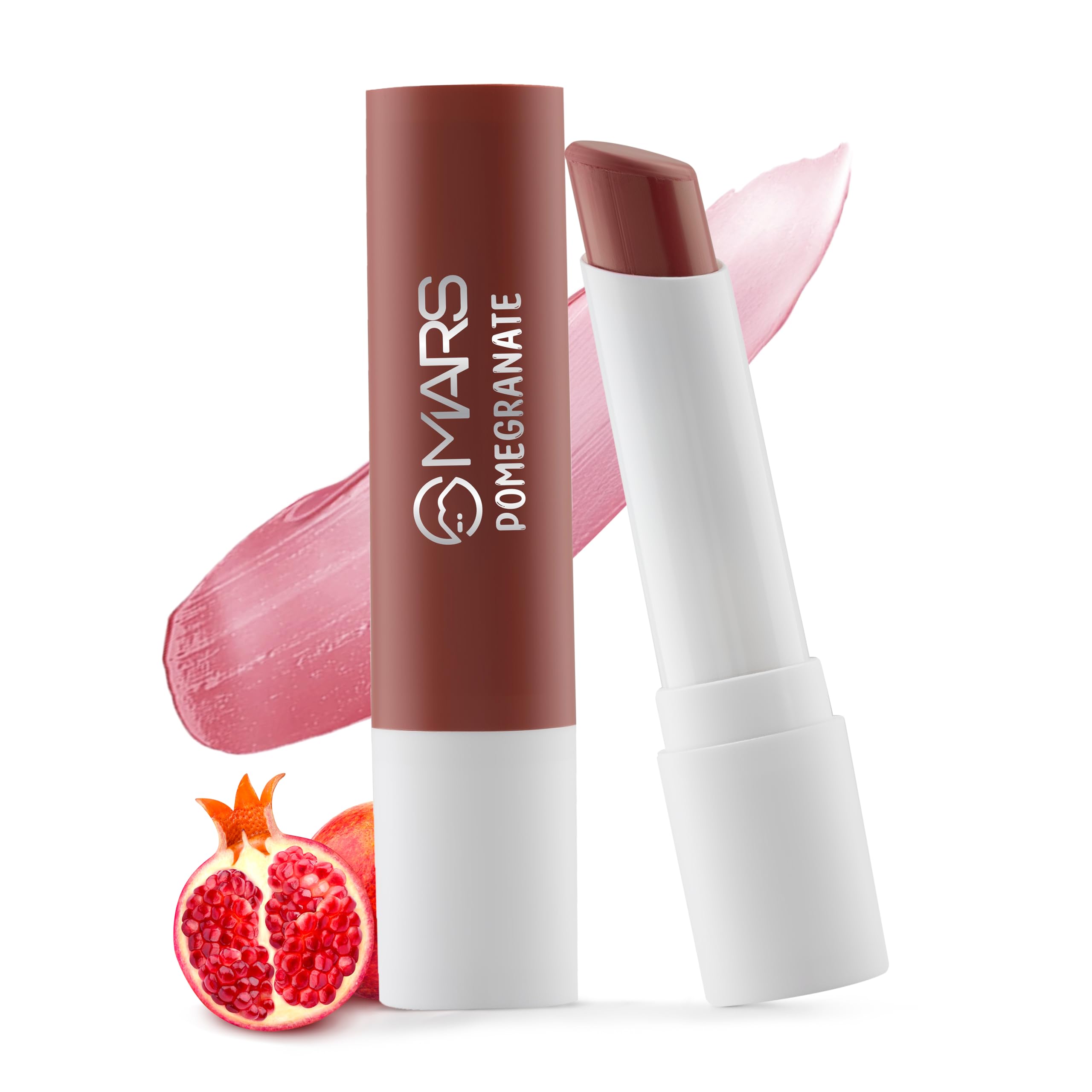MARS Aqua Splash Tinted Lip Balm Enriched with Shea Butter, Jojoba Oil, Vitamin-E & Cocoa Extract | Repair Chapped Lips | Non-Sticky, Moisturising & Nourishing (3.0 gm) (02-POMEGRANATE)