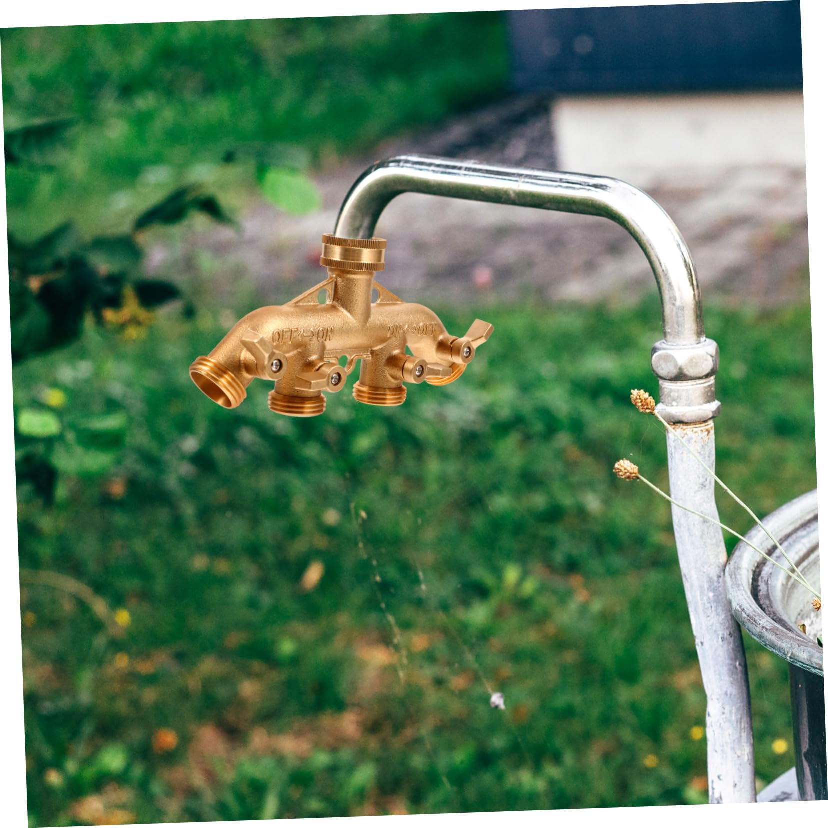 Divisore Regolabile per Tubo da Giardino Connettore per Tubo da Casa Divisore per Rubinetto Vie Raccordi Regolabili Connettore Rapido Regolabile