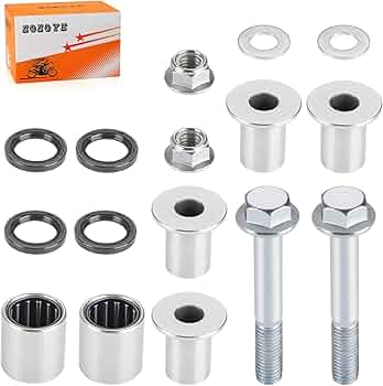 Amazon.com: Front Upper A Arm Bushings Bearing Seal Kit & Bolt for