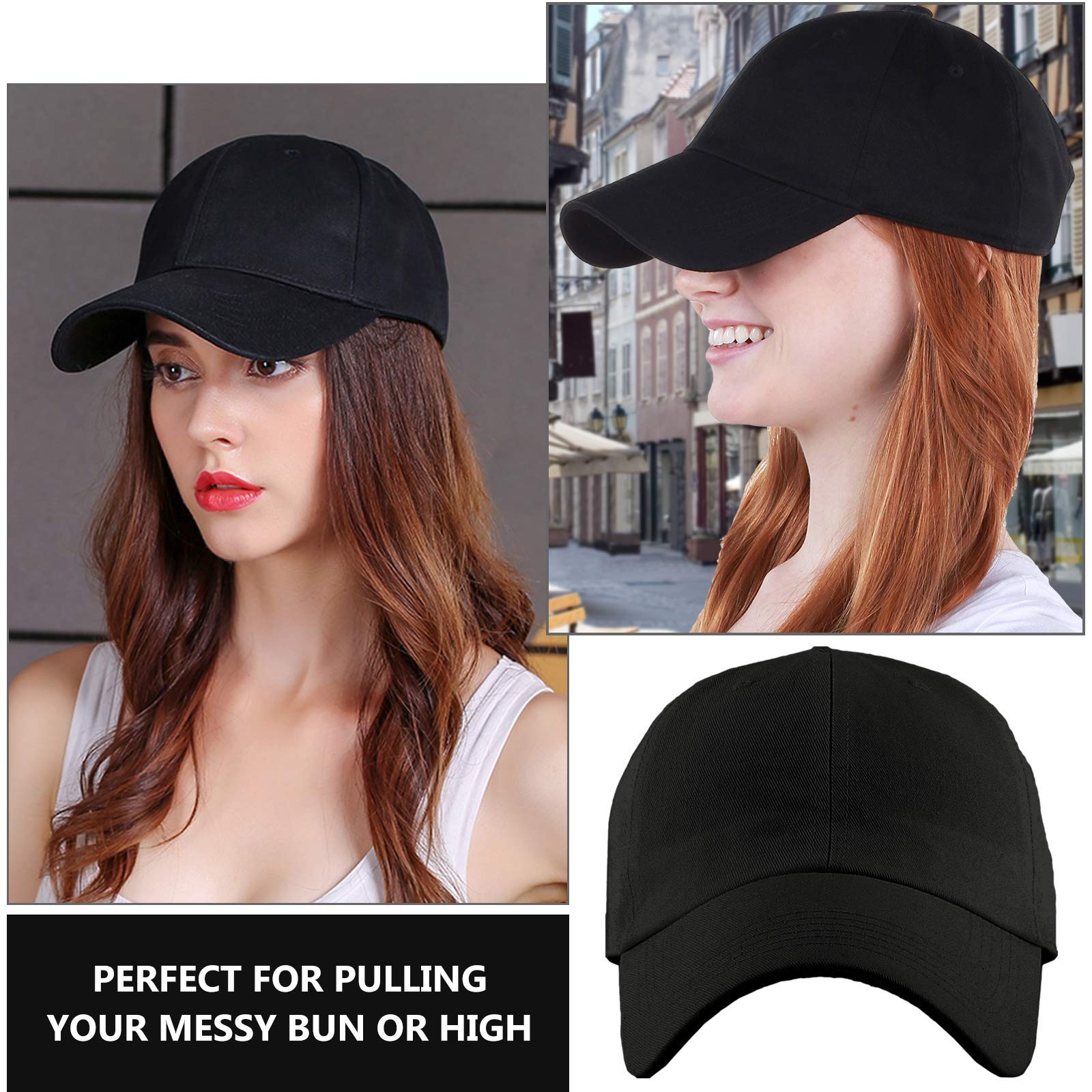 EDOTON Casquette Baseball pour Hommes Femme Couleur Unie Ajustable Sun Protection Anti UV Baseball Cap Taille Unique