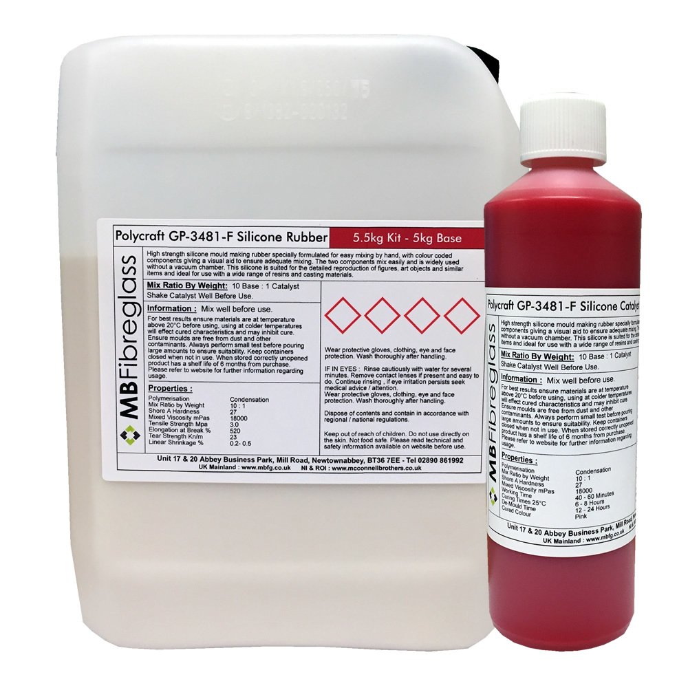 Polycraft ( Mb Fibreglass ) Polycraft Gp-3481F Rtv Silicone Mould Making Rubber 5.5Kg Kit
