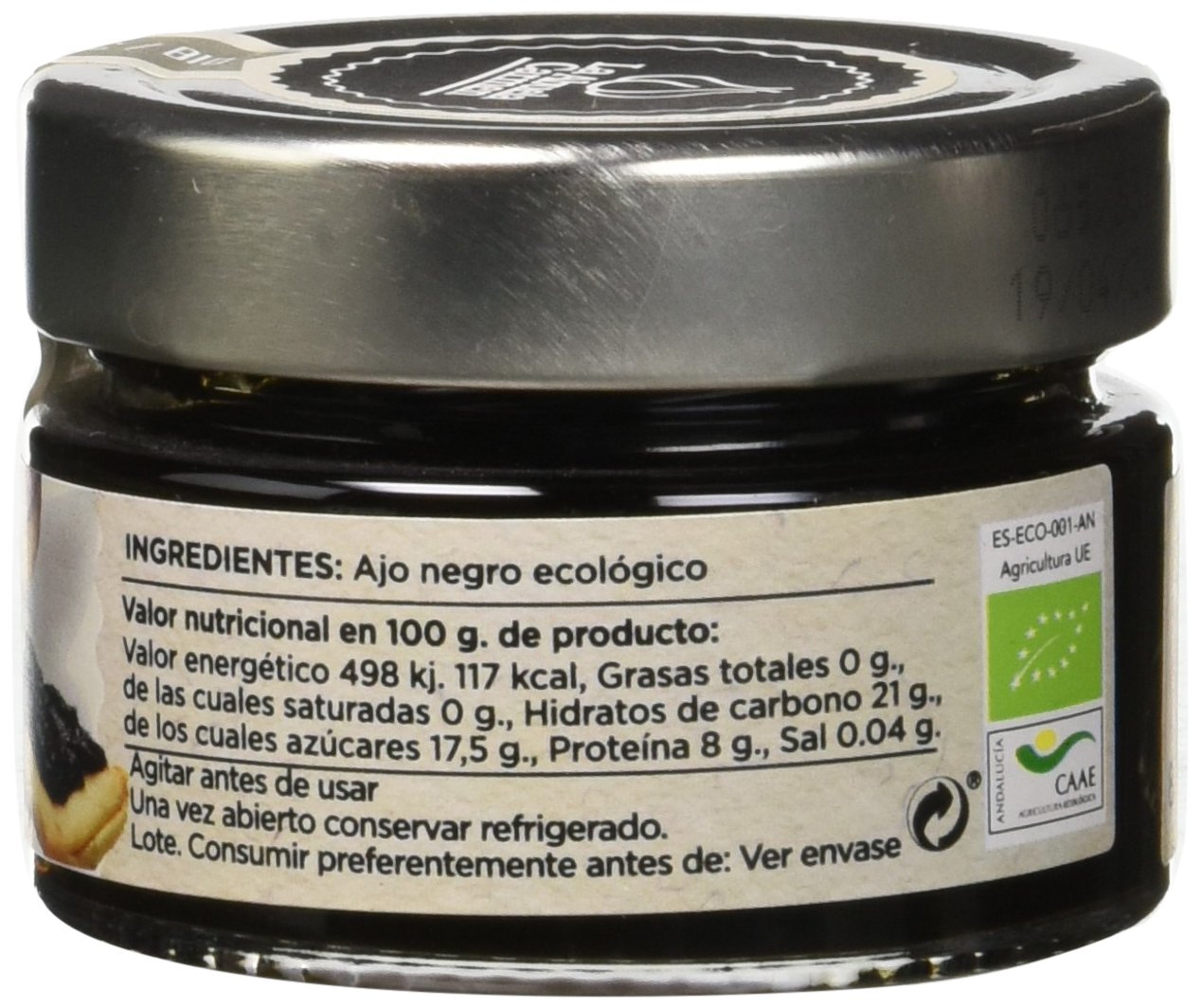 La Abuela Carmen Pasta de Ajo Negro Ecológico - 2 Paquetes de 100 gr - Total: 200 gr