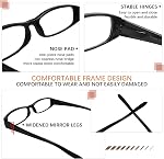 5 Pack Reading Glasses for Women Blue Light Blocking Fashion Spring Hinges Computer Readers Anti UV/Glare Eyeglasses