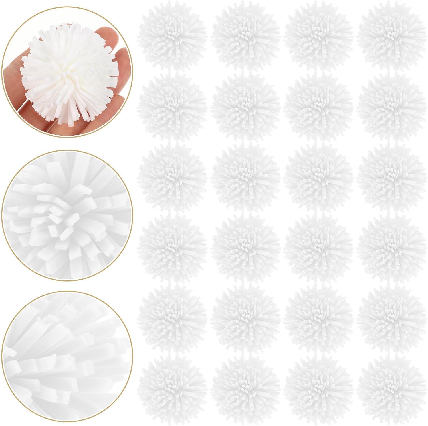 FOMIYES 100 Pcs White Pe Flower Aromatherapy Diffuser for Car and Home Convenient and Practical Flower Aroma Diffuser with Delicate Design for Shoe Cabinet and Interior Use
