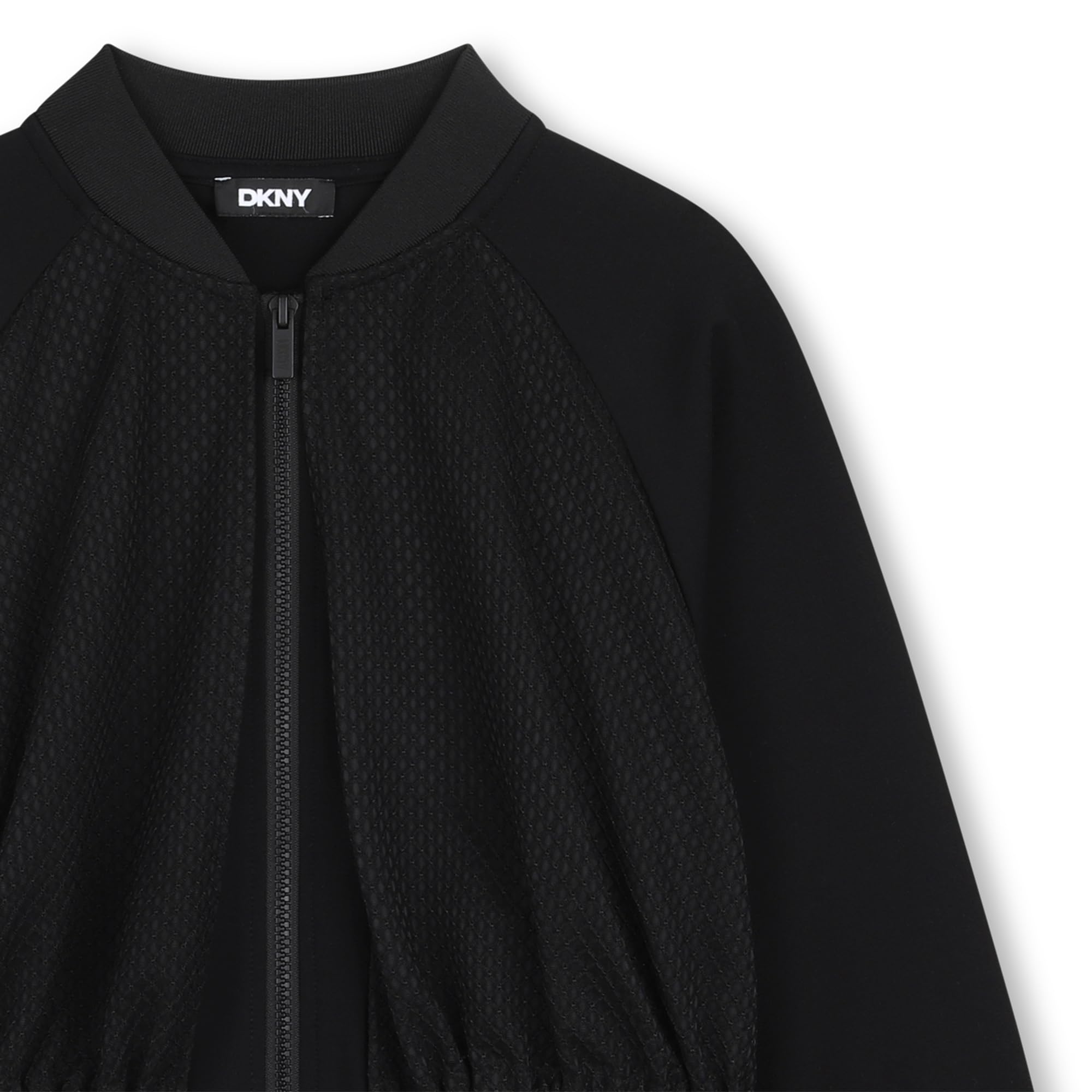 DKNY Cardigan Maglione Bambina, Nero, 14 Anni