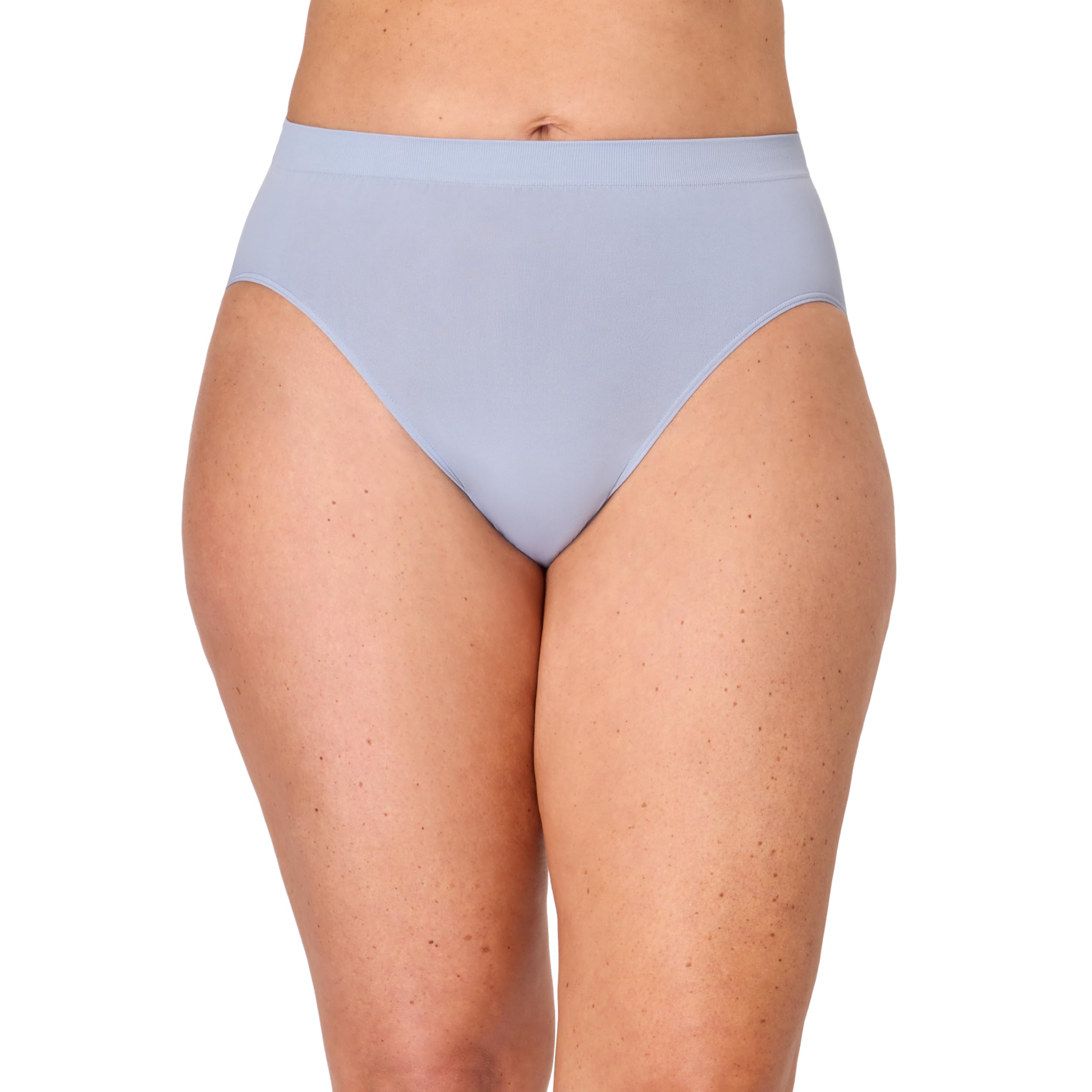 Bali Women's Underwear, Comfort Revolution Hi-cut Brief Panties, Seamless Microfiber