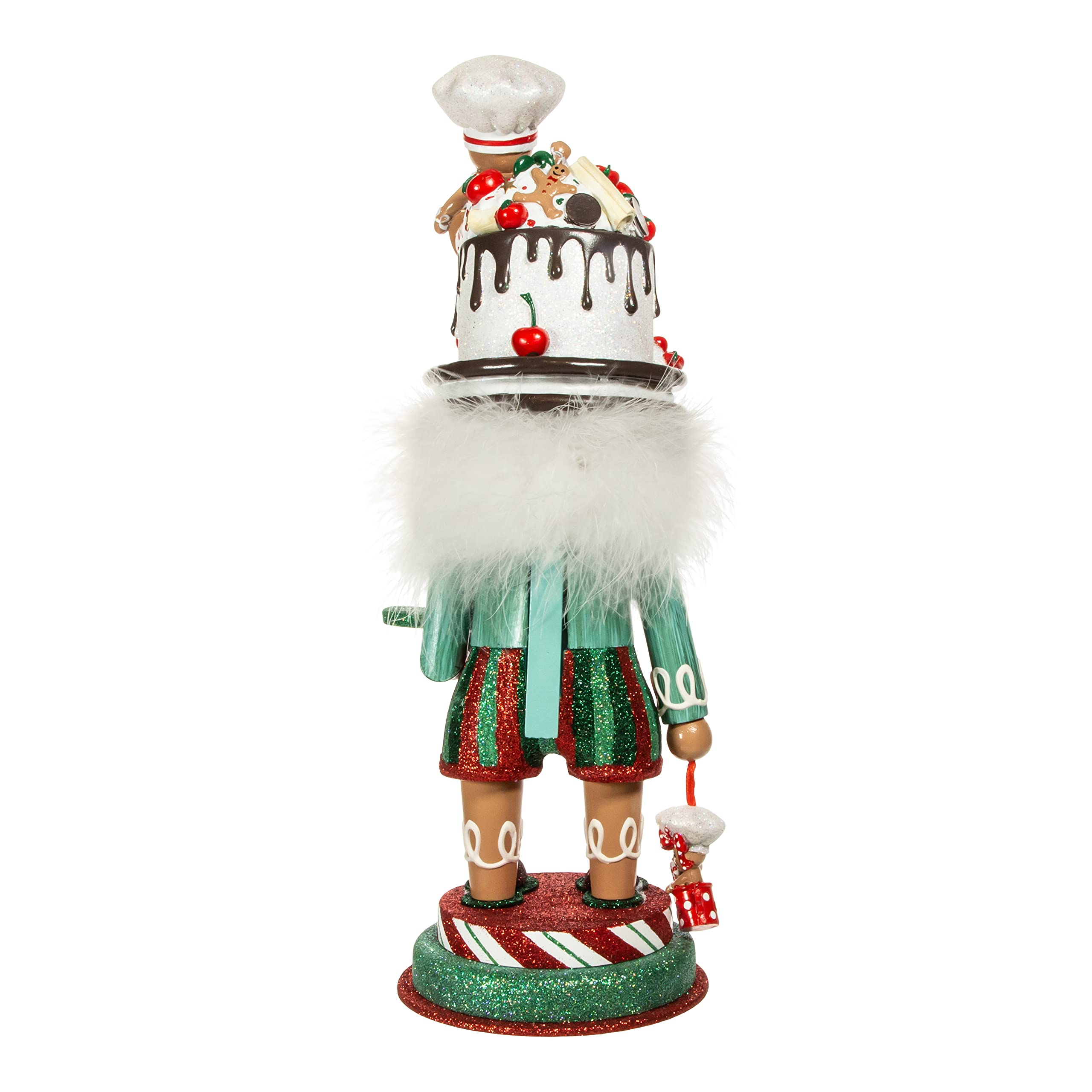 Hollywood Nutcrackers Gingerbread Baker Hat Nutcracker, 15-Inch, Multicolored (HA0604)