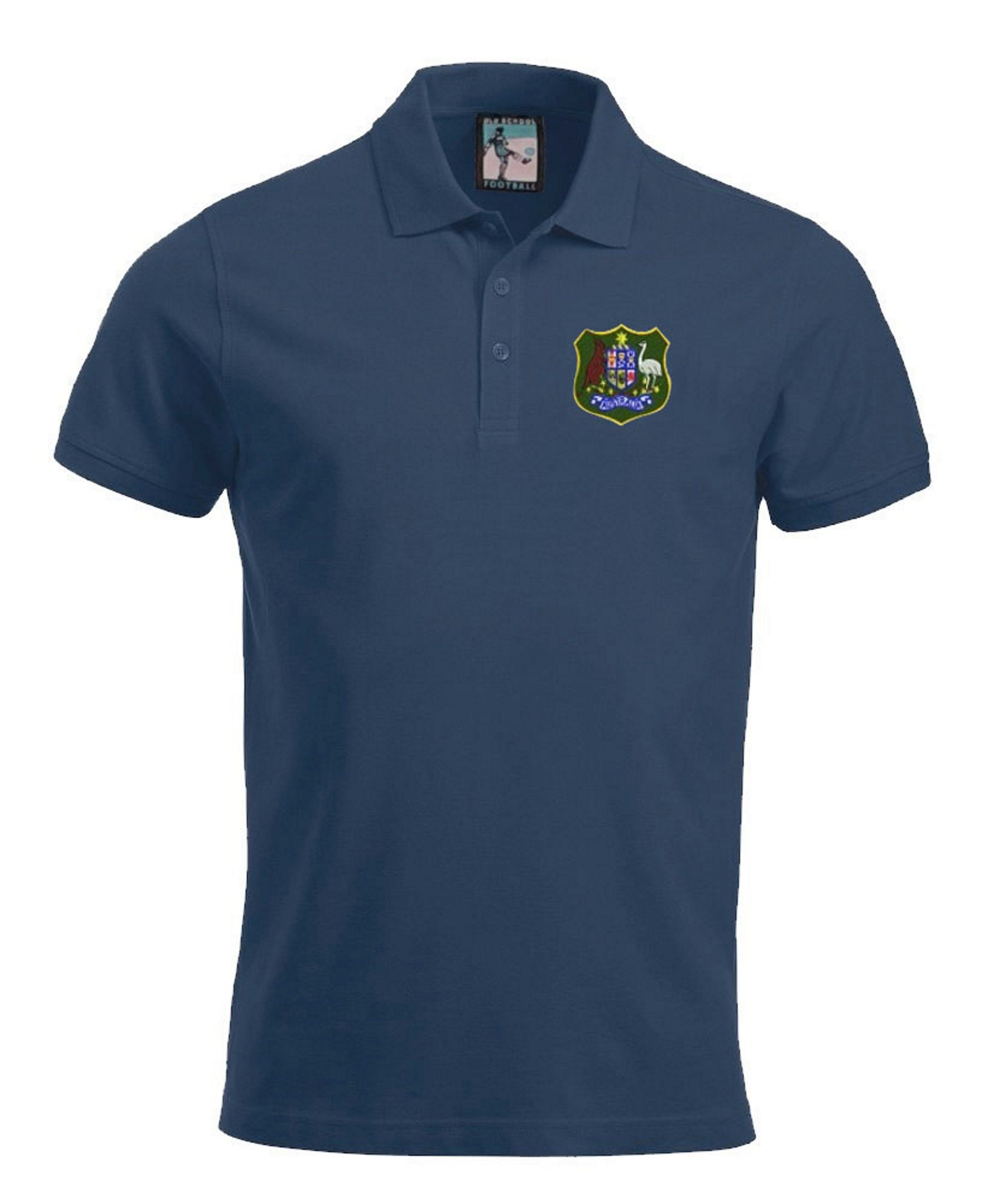 Australia Retro Football Polo Embroidered Logo