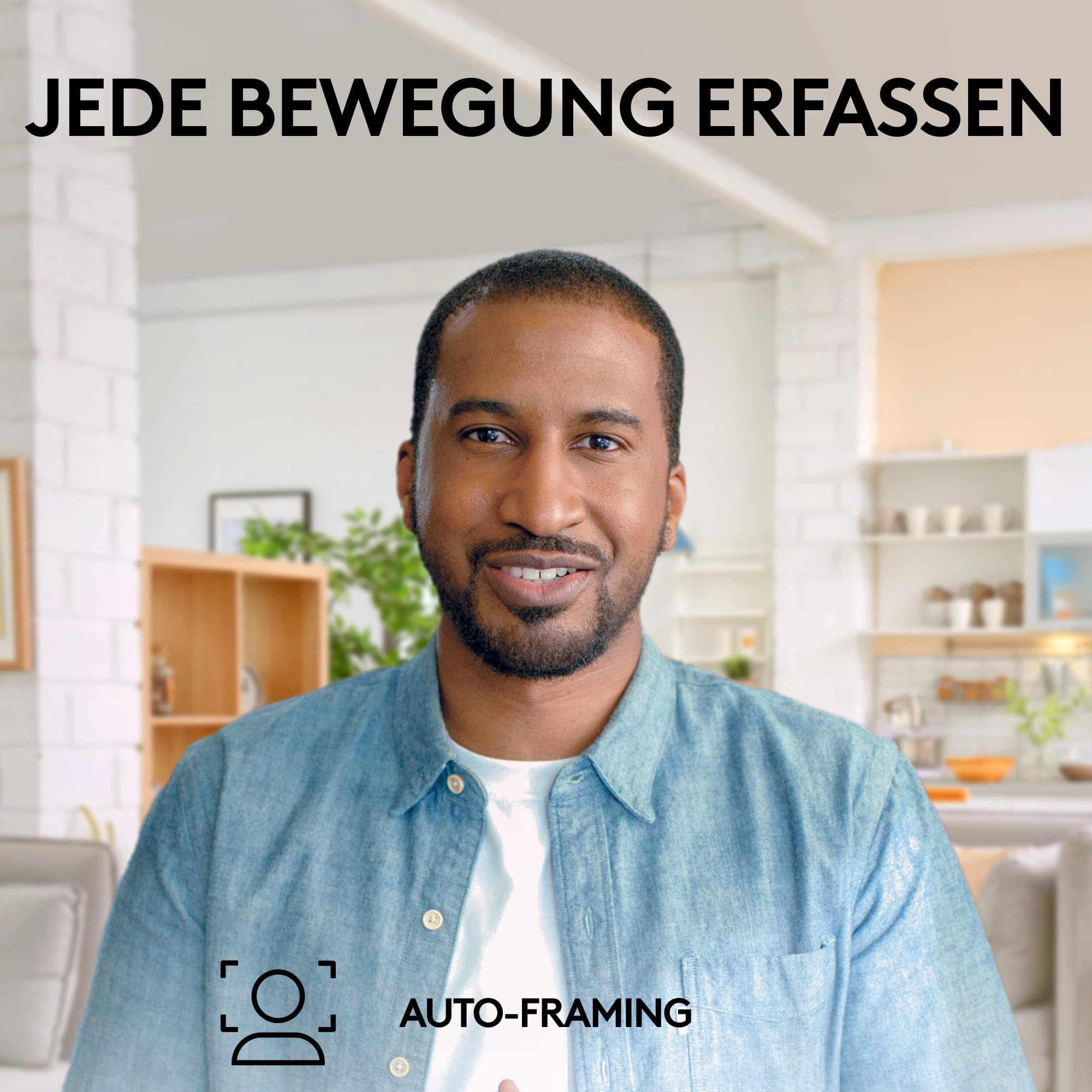 Logitech Brio 505 Full HD-Webcam mit automatischer Belichtungskorrektur | Auto-Framing, Präsentationsmodus, 2 Mikrofone, Geräuschunterdrückung, Abdeckblende, Teams, Meet, Zoom, Graphit