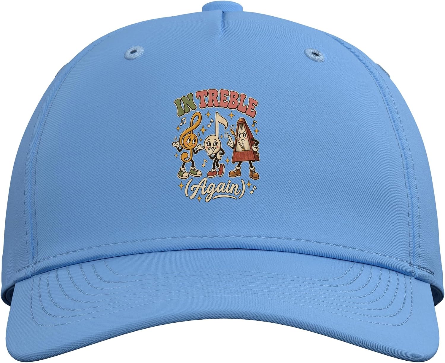 in Treble Again Funny Music Teacher Band Musician Adjustable Baseball Hat image 2