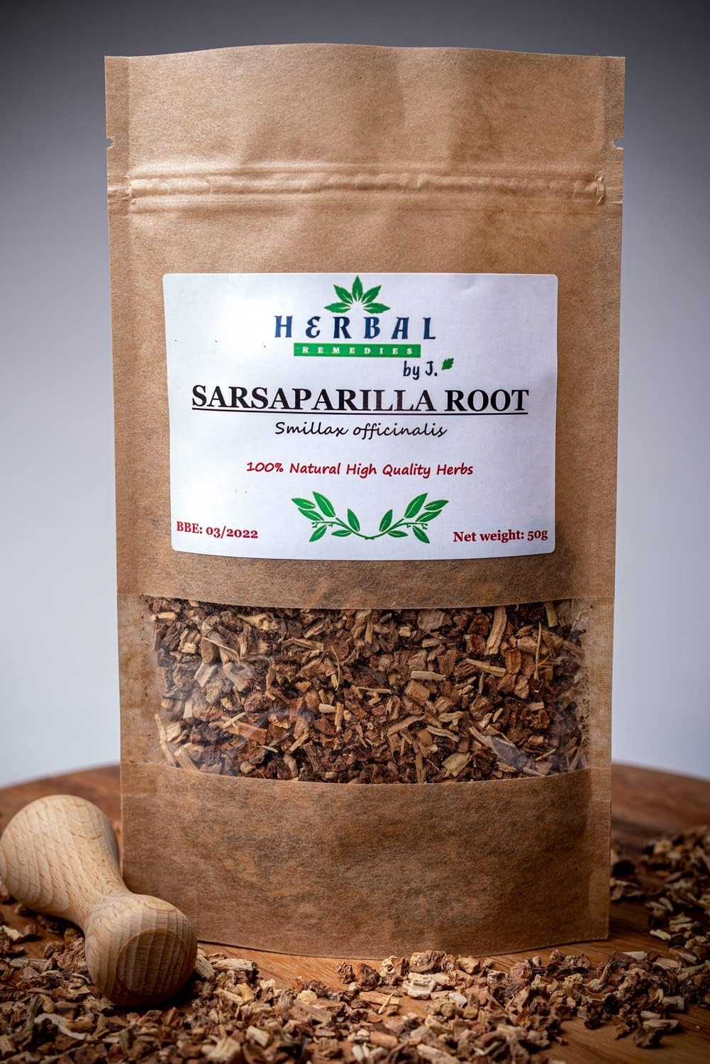 Sarsaparilla Root Tea Dried Herb 50g - Skin Liver Kidney Cleanse - Smilax ornata officinalis - Herbal Remedies by J. - Kolcorosl Lekarski