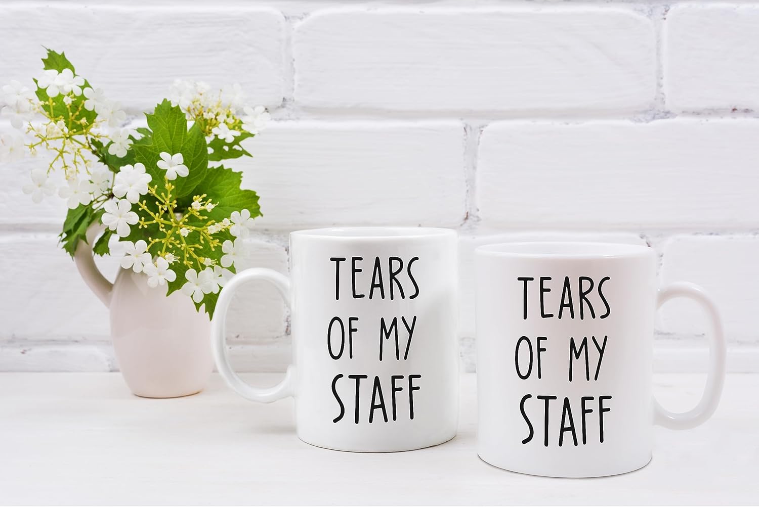 QASHWEY Tears of My Staff Mug, Funny Boss Gifts Coffee Mugs, Bosses Day BossGifts Staff Gift Tea Cup Gifts for Boss Women Men, Funny BossCoffee MugCoffee Cups Ceramic 11oz - Image 5