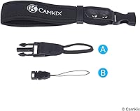 Vista 3 de Correas de muñeca para cámaras réflex digitales y compactas, paquete de 3, extra fuertes y duraderas, cómoda pulsera de neopreno, ajuste ajustable