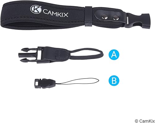 Miniatura 3 de Correas de muñeca para cámaras réflex digitales y compactas, paquete de 3, extra fuertes y duraderas, cómoda pulsera de neopreno, ajuste ajustable,