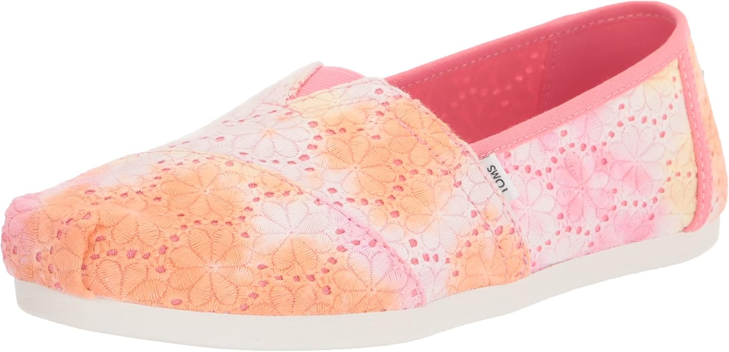 TOMS Women's Alpargata CloudBound Loafer Flat, Sienna Orange Tie Dye Floral, 9