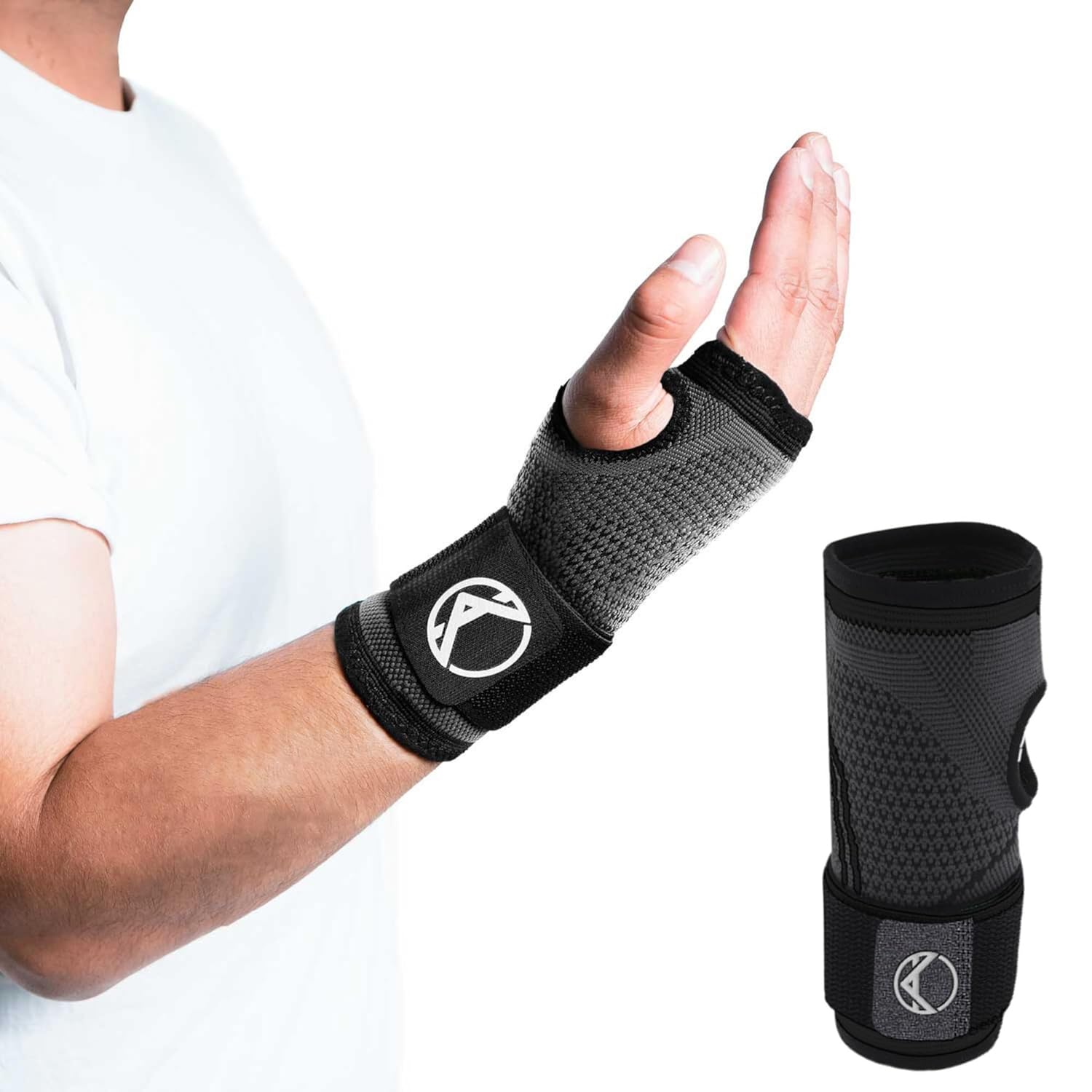 Wrist Brace for Carpal Tunnel Relief – Adjustable Wrist Support & Compression Sleeve for Tendonitis, Arthritis & Pain – One Brace Fits Left or Right Hand, Comfortable Wrist Wrap for Women & Men by Koprez