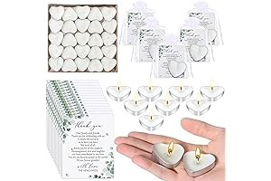 100 Sets Wedding Party Favors for Guests with Thank You Cards and Organza Bags