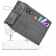 Sewing Machine Cover for Husqvarna Viking Opal 650 20102020, Dust Protective Cover with Storage Pocket, Home Sewing Machine Storage Organizer Covers