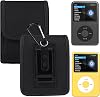 Funda de transporte para Innioasis Y1 Y2 MP3 Music Player -Negro | Estuche de nailon con clip de cinturón y mosquetón, compatible con Innioasis Y1 Y2 2.4" MP3 Music Player 1