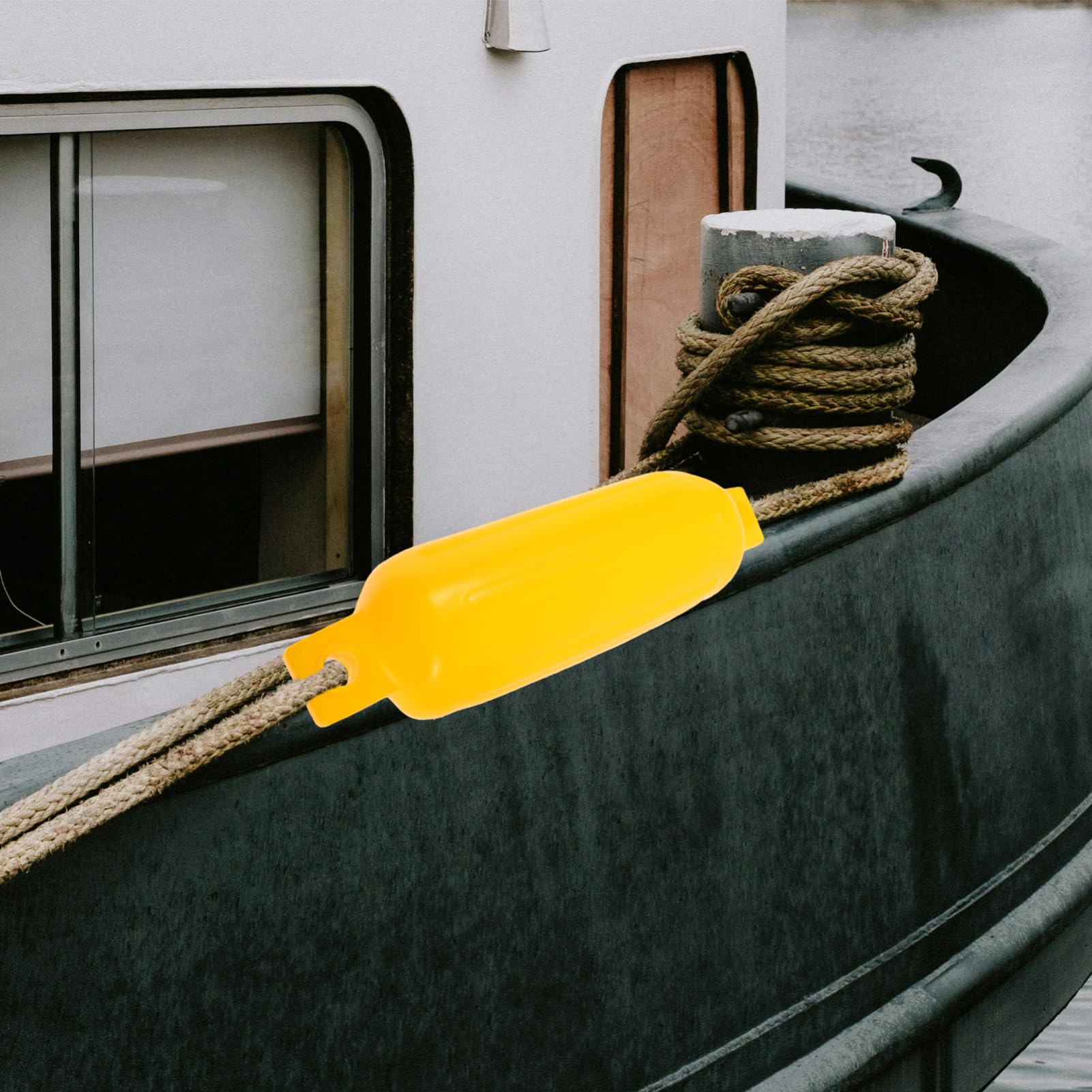 Toyvian Parabordo Gonfiabile per Yacht in PVC, Protezione Attracco Giallo