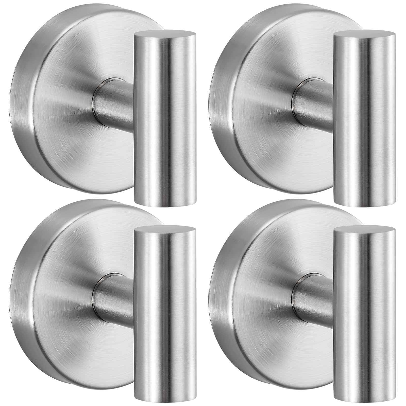 Heavy Duty Reusable Suction Cup Hooks for Shower - No Drill Bathroom Glass Mirror Tiles Metal Surfaces and