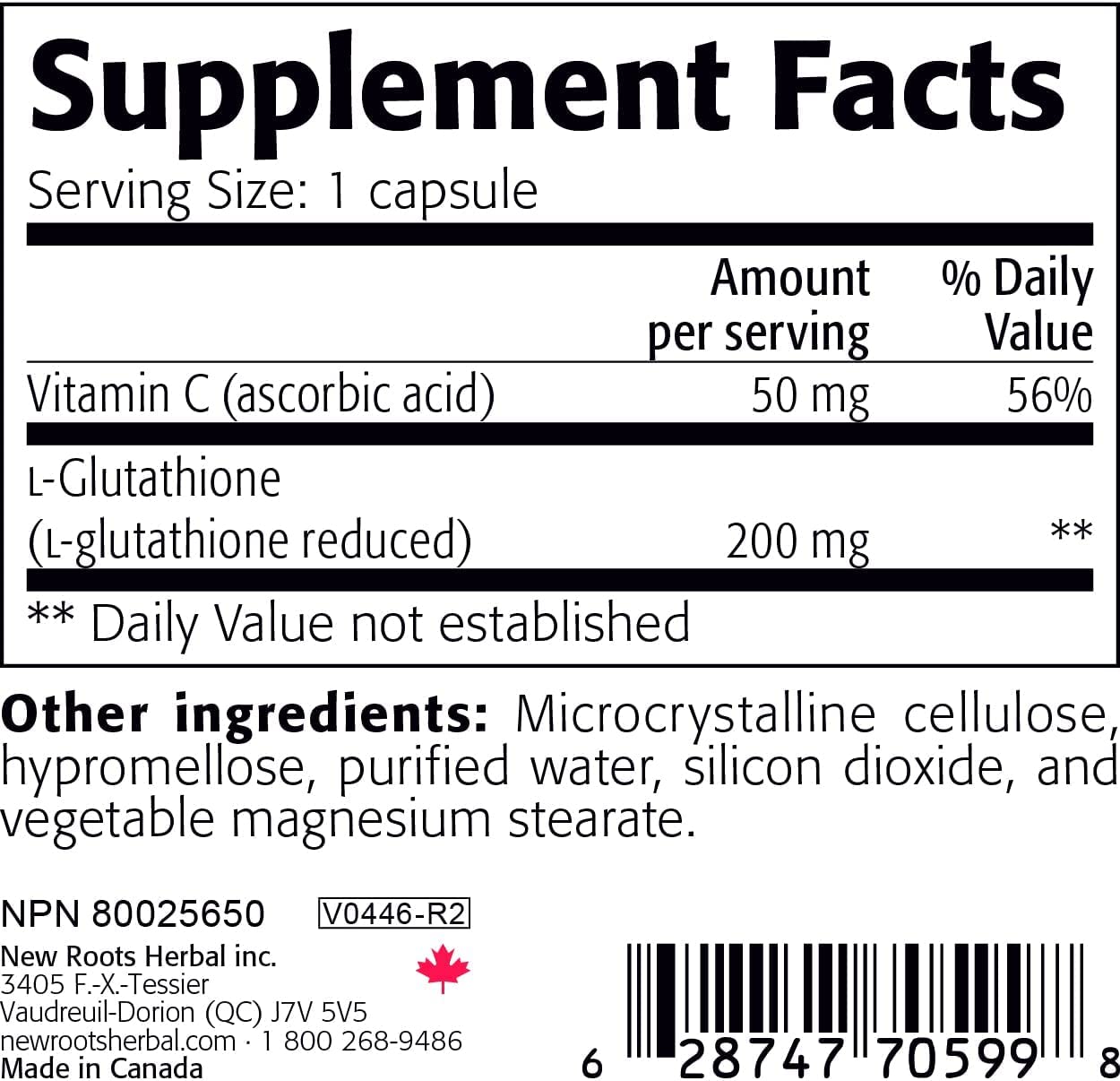new roots glutathione reduced 200mg product info and reviews Amazon.com: NEW ROOTS HERBAL Glutathione Supplement, 200 mg Reduced +  Vitamin C (120 Veg Caps) | Free-Radical Protection
